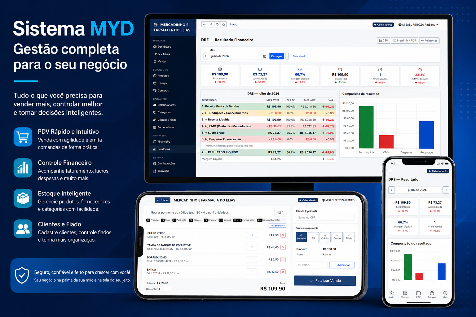 Sistema MYD — Gestão completa para o seu negócio